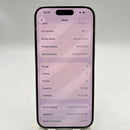 iPhone 15 Pro 128GB အဖြူရောင် 98% ဘက်ထရီ 100% Apple International (ဘက်ထရီ အစားထိုး) - HH5114 