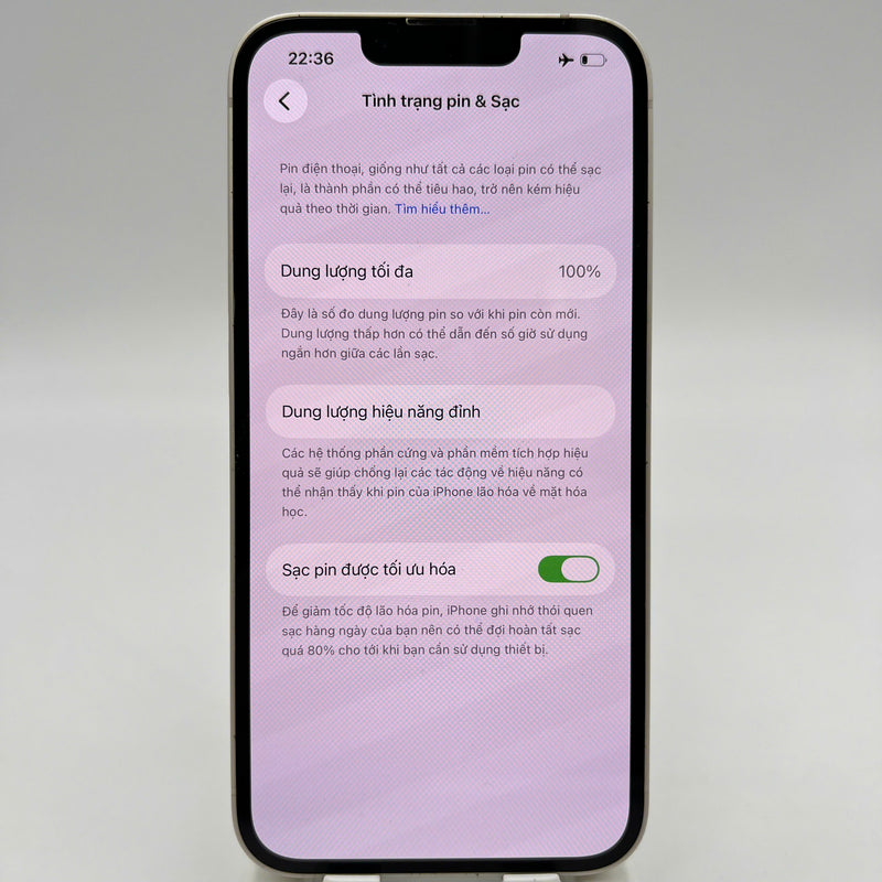 iPhone 13 256GB အဖြူရောင် 98% ဘက်ထရီ 100% စက်ပစ္စည်းသည် ကွန်ရက်အခကြေးငွေအားလုံးကို ပေးဆောင်ပြီး Apple International (ဘက်ထရီကို အစားထိုးခြင်း၊ ညာဘက်ထောင့်တွင် ခြစ်ရာများ ပြင်းထန်စွာ၊ လိမ္မော်ရောင်ဘောင်) - HH8095 