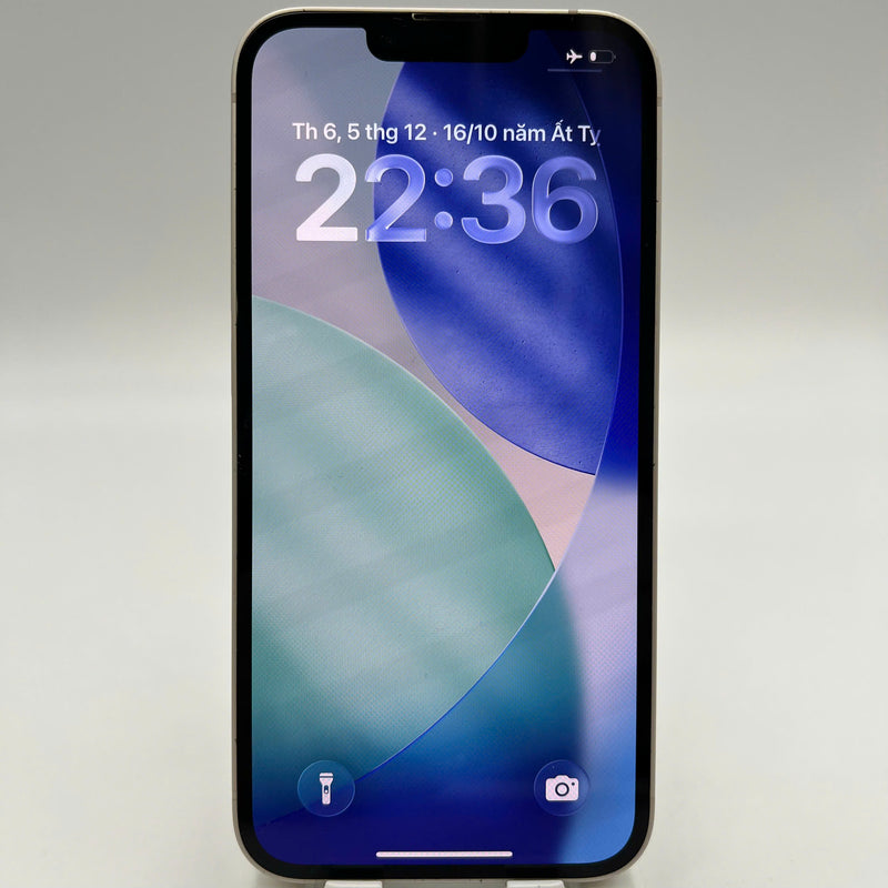 iPhone 13 256GB အဖြူရောင် 98% ဘက်ထရီ 100% စက်ပစ္စည်းသည် ကွန်ရက်အခကြေးငွေအားလုံးကို ပေးဆောင်ပြီး Apple International (ဘက်ထရီကို အစားထိုးခြင်း၊ ညာဘက်ထောင့်တွင် ခြစ်ရာများ ပြင်းထန်စွာ၊ လိမ္မော်ရောင်ဘောင်) - HH8095 