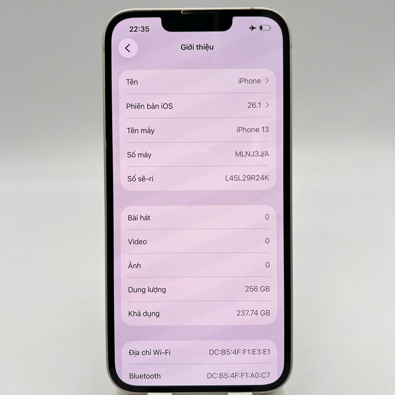 iPhone 13 256GB အဖြူရောင် 98% ဘက်ထရီ 100% စက်ပစ္စည်းသည် ကွန်ရက်အခကြေးငွေအားလုံးကို ပေးဆောင်ပြီး Apple International (ဘက်ထရီကို အစားထိုးခြင်း၊ ညာဘက်ထောင့်တွင် ခြစ်ရာများ ပြင်းထန်စွာ၊ လိမ္မော်ရောင်ဘောင်) - HH8095 