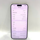 iPhone 15 Pro Max 256GB သဘာဝ 97% ဘက်ထရီ 87% Apple International (စခရင် ခြစ်ရာ၊ အစွန်း) - HH9594 