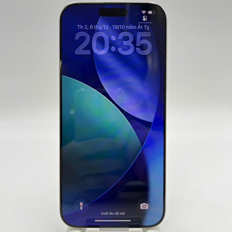 iPhone 16 Pro Max 256GB အဖြူရောင် 98% ဘက်ထရီ 100% Apple International (စခရင်နှင့် အစွန်းများ) - HH2217 