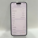 iPhone 15 256GB အပြာရောင် 98% ဘက်ထရီ 90% International Apple - HH4737 