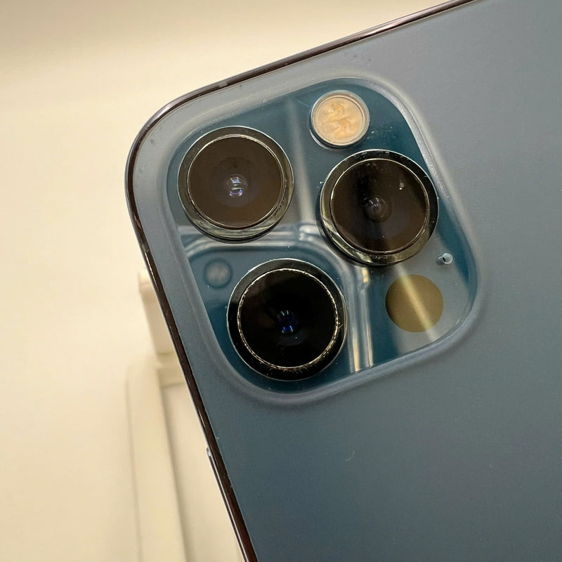 iPhone 12 Pro 512GB အပြာရောင် 98% ဘက်ထရီ 100% စက်ပစ္စည်းသည် ကွန်ရက်အခကြေးငွေအားလုံးကို ပေးချေပြီး Apple International (လိမ္မော်ရောင်အစွန်းများ၊ ခြစ်ထားသော အစွန်းများ၊ DTP) - HH8404 ကဲ့သို့ အသုံးပြုထားသည်။ 