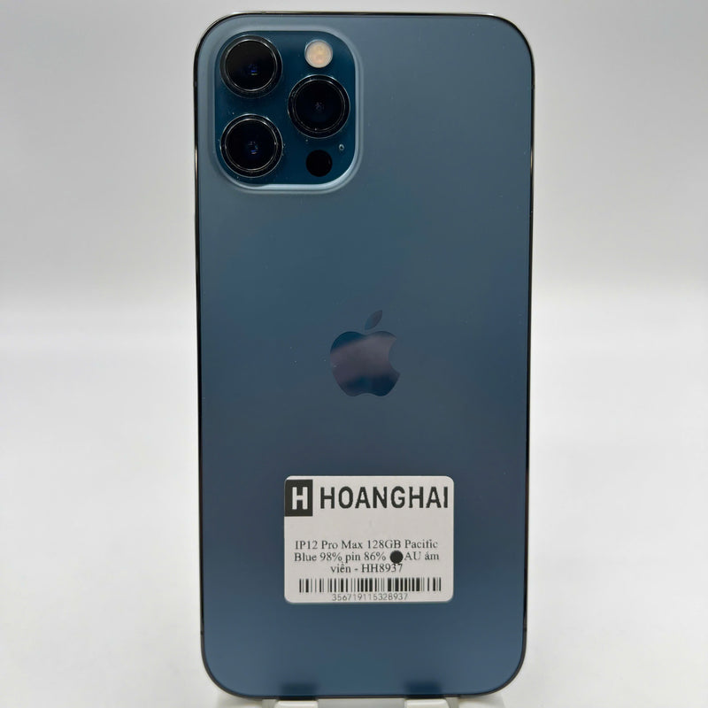 iPhone 12 Pro Max 128GB အပြာရောင် 98% ဘက်ထရီ 86% စက်ပစ္စည်းသည် ကွန်ရက်အခကြေးငွေအားလုံးကို ပေးချေပြီး Apple International (အစွန်းအမှောင်) အဖြစ် အသုံးပြုထားသည် - HH8937 