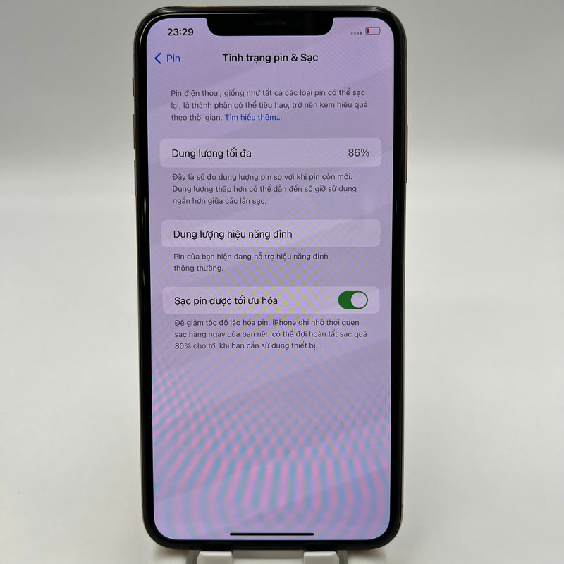 iPhone XS Max 256GB အဖြူရောင် 98% ဘက္ထရီ 100% စက်ပစ္စည်းသည် ကွန်ရက်အခကြေးငွေအားလုံးကို ပေးဆောင်ထားပြီး Apple International (အစားထိုး ဘက်ထရီ၊ 1 ကွက်၊ အစွန်းများပေါ်တွင် ခြစ်ရာများစွာ) - HH9059 
