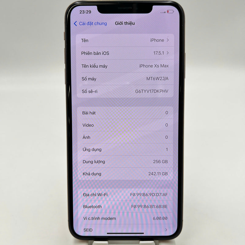iPhone XS Max 256GB အဖြူရောင် 98% ဘက္ထရီ 100% စက်ပစ္စည်းသည် ကွန်ရက်အခကြေးငွေအားလုံးကို ပေးဆောင်ထားပြီး Apple International (အစားထိုး ဘက်ထရီ၊ 1 ကွက်၊ အစွန်းများပေါ်တွင် ခြစ်ရာများစွာ) - HH9059 