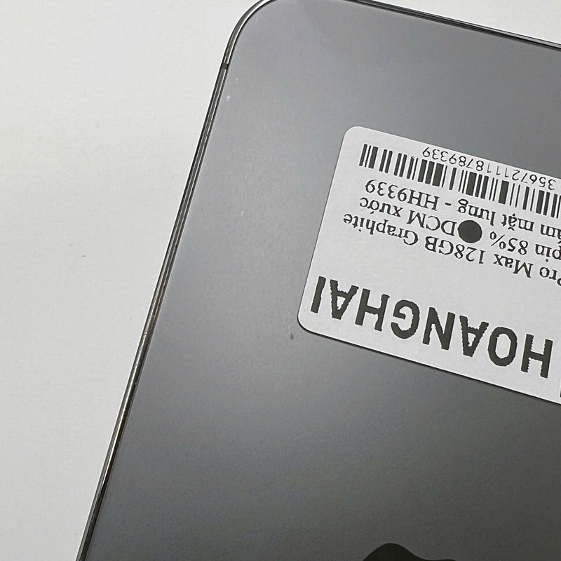 iPhone 12 Pro Max 128GB အနက်ရောင် 98% ဘက္ထရီ 100% စက်ပစ္စည်းသည် ကွန်ရက်အခကြေးငွေအားလုံးကို ပေးဆောင်ပြီး Apple International (ဘက်ထရီကို အစားထိုးခြင်း၊ အကွဲအပြဲ၊ အစွန်းများ၊ ခြစ်ရာများ၊ ကျောညိုရောင်) - HH0441 