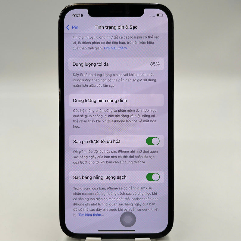 iPhone 12 Pro 128GB အပြာရောင် 98% ဘက်ထရီ 87% စက်ပစ္စည်းသည် ကွန်ရက်အခကြေးငွေအားလုံးကို ပေးဆောင်ထားပြီး Apple International (CHAP ဘက်ထရီကို အစားထိုးခြင်း၊ 2x အစက်အပြောက်များ၊ အစွန်းအထင်းများ) - HH3442 