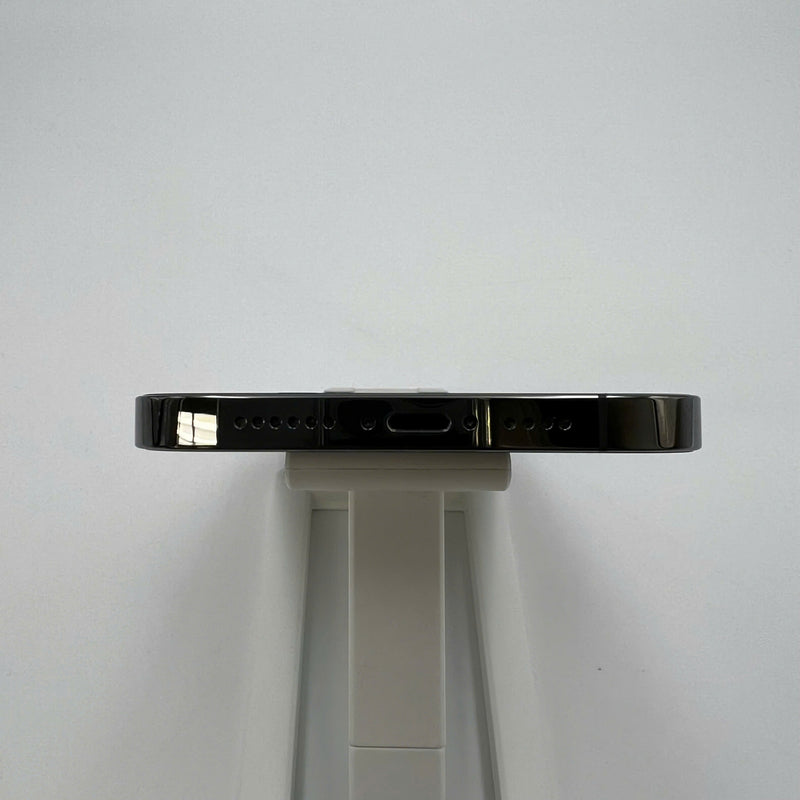 iPhone 12 Pro Max 128GB အနက်ရောင် 98% ဘက္ထရီ 100% စက်ပစ္စည်းသည် ကွန်ရက်အခကြေးငွေအားလုံးကို ပေးဆောင်ပြီး Apple International (ဘက်ထရီကို အစားထိုးခြင်း၊ အကွဲအပြဲ၊ အစွန်းများ၊ ခြစ်ရာများ၊ ကျောညိုရောင်) - HH0441 