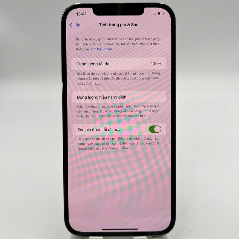 iPhone 12 Pro Max 128GB အနက်ရောင် 98% ဘက္ထရီ 100% စက်ပစ္စည်းသည် ကွန်ရက်အခကြေးငွေအားလုံးကို ပေးဆောင်ပြီး Apple International (ဘက်ထရီကို အစားထိုးခြင်း၊ အကွဲအပြဲ၊ အစွန်းများ၊ ခြစ်ရာများ၊ ကျောညိုရောင်) - HH0441 