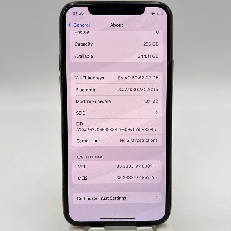 iPhone 11 Pro 256GB အဖြူရောင် 98% ဘက္ထရီ 85% စက်ပစ္စည်းသည် ကွန်ရက်အခကြေးငွေအားလုံးကို ပေးဆောင်ထားပြီး Apple International ကဲ့သို့ အသုံးပြုထားသည် (အသံအတိုးအကျယ်ခလုတ်ကို နှိပ်ရခက်သည်၊ အနားစွန်းများ ခြစ်မိသည်) - HH9350 