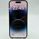 iPhone 14 Pro 128GB အနက်ရောင် 98% ဘက်ထရီ 100% နိုင်ငံတကာ AU မှ (AU ဆင်းမ်ကတ်အသုံးမပြုပါ - ဘက်ထရီကို အစားထိုးပါ၊ အနားစွန်းများပေါ်တွင် ခြစ်ရာများ၊ 3x အစက်များ) - HH1572 