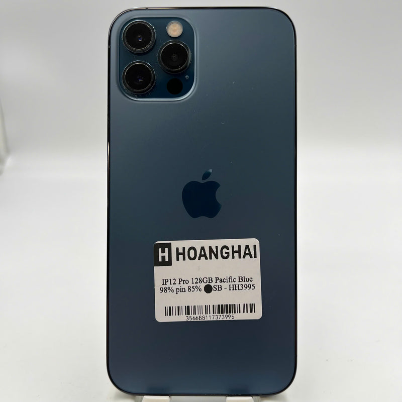 iPhone 12 Pro 128GB အပြာရောင် 98% ဘက်ထရီ 87% စက်ပစ္စည်းသည် ကွန်ရက်အခကြေးငွေအားလုံးကို ပေးဆောင်ထားပြီး Apple International (CHAP ဘက်ထရီကို အစားထိုးခြင်း၊ 2x အစက်အပြောက်များ၊ အစွန်းအထင်းများ) - HH3442 