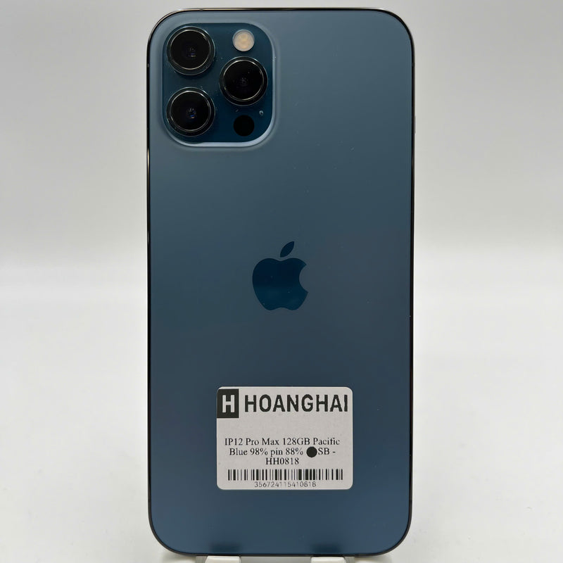 iPhone 12 Pro Max 128GB အပြာရောင် 98% ဘက်ထရီ 86% စက်ပစ္စည်းသည် ကွန်ရက်အခကြေးငွေအားလုံးကို ပေးချေပြီး Apple International (အစွန်းအမှောင်) အဖြစ် အသုံးပြုထားသည် - HH8937 