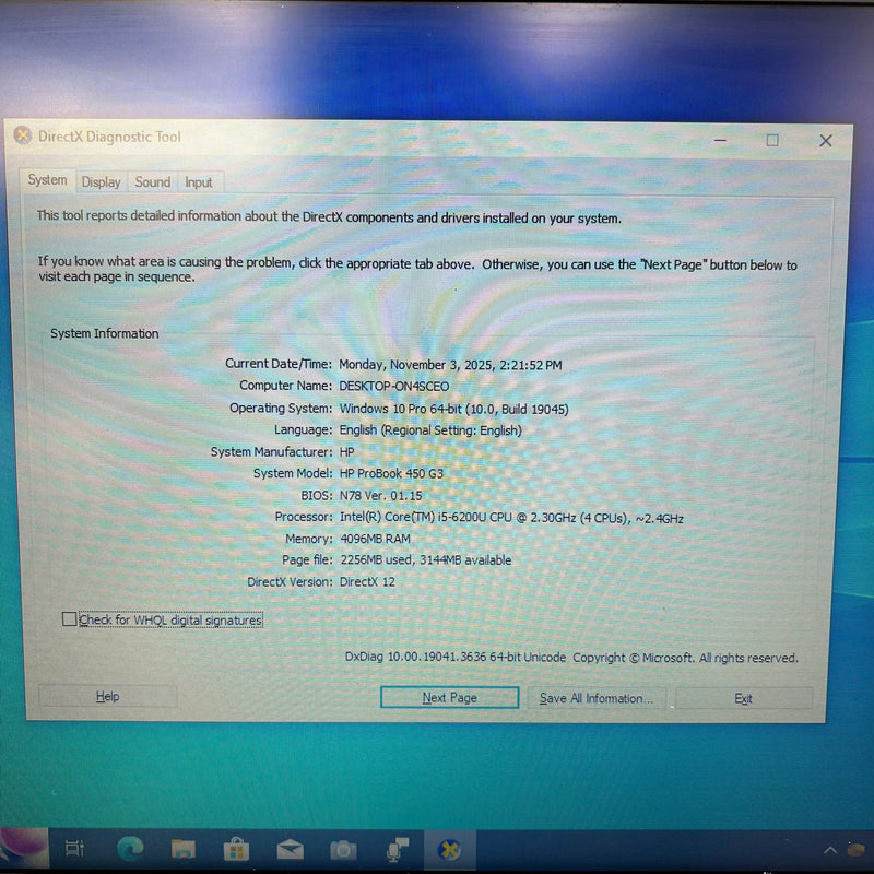 HP Probook 450 G3 15.6in i5-6200U/ RAM 4GB/SSD 128GB BPTN Likenew (vỏ xước nhiều)
