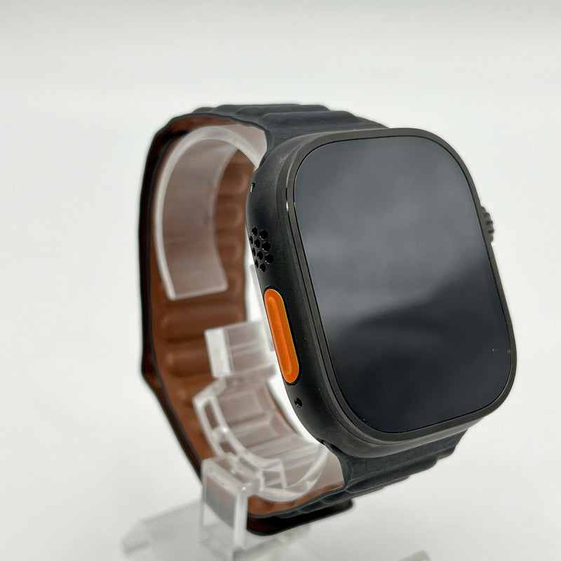 Apple Watch Ultra 3 49mm GPS + 5G Black Titanium Case with Blue Ocean Band 100% အသက်မသွင်းရသေး (အလုံပိတ်၊ ကြိုးဝိုင်းသေတ္တာကို ဖွင့်ထားသည်) 