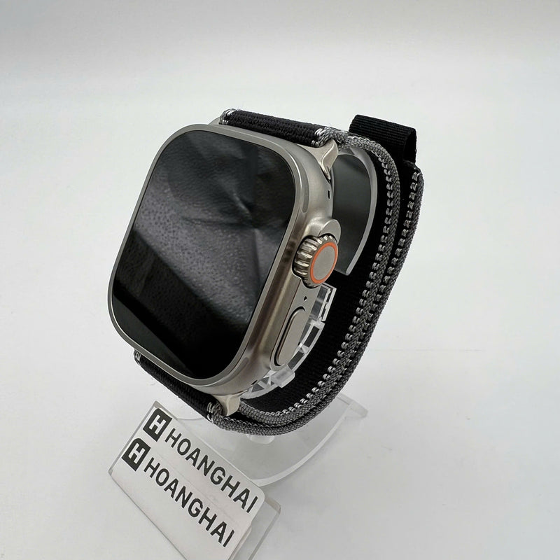 Apple Watch Ultra 3 49mm GPS + 5G Black Titanium Case with Blue Ocean Band 100% အသက်မသွင်းရသေး (အလုံပိတ်၊ ကြိုးဝိုင်းသေတ္တာကို ဖွင့်ထားသည်) 