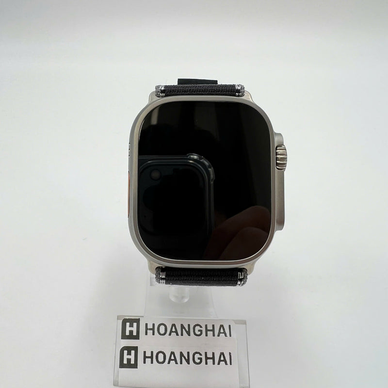 Apple Watch Ultra 3 49mm GPS + 5G Black Titanium Case with Blue Ocean Band 100% အသက်မသွင်းရသေး (အလုံပိတ်၊ ကြိုးဝိုင်းသေတ္တာကို ဖွင့်ထားသည်) 