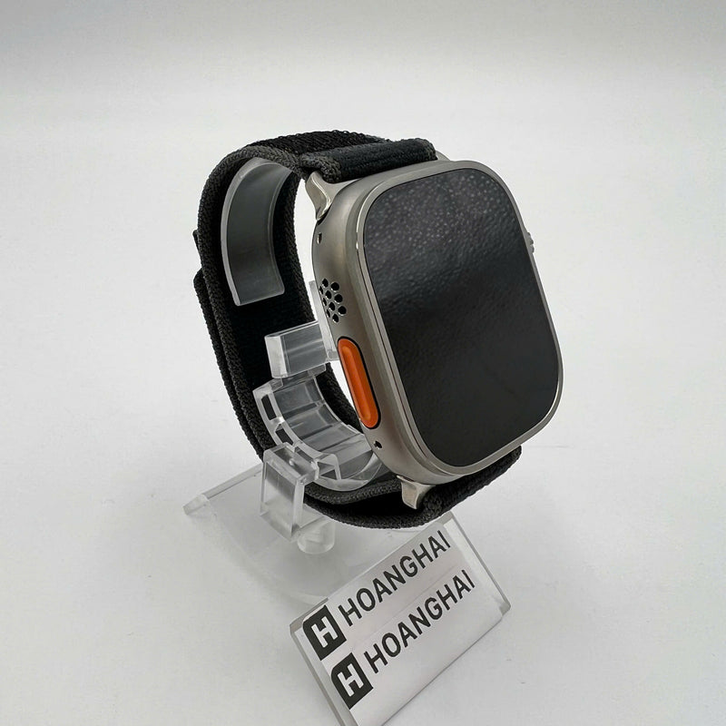 Apple Watch Ultra 3 49mm GPS + 5G Black Titanium Case with Blue Ocean Band 100% အသက်မသွင်းရသေး (အလုံပိတ်၊ ကြိုးဝိုင်းသေတ္တာကို ဖွင့်ထားသည်) 
