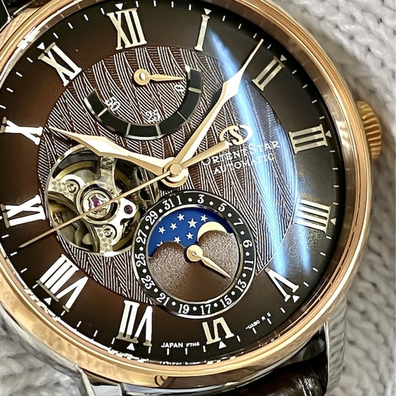Đồng Hồ Orient Star Mechanical Moon Phase RK-AY0105Y